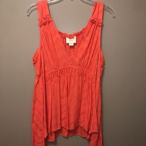 orange tank top - NEVER WORN